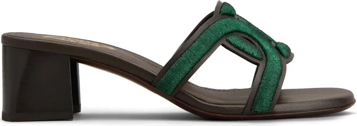 Contoured-Strap Leather Sandals