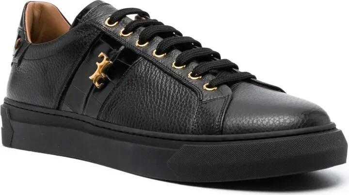 Contrast-Detail Low-Top Sneakers - Image 2