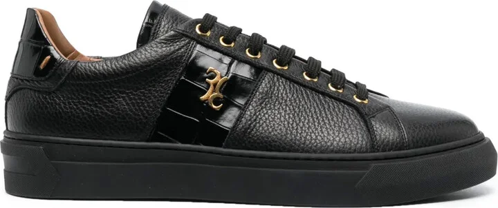 Contrast-Detail Low-Top Sneakers