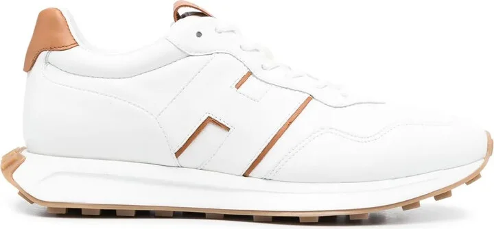 Contrast-Detailing Sneakers