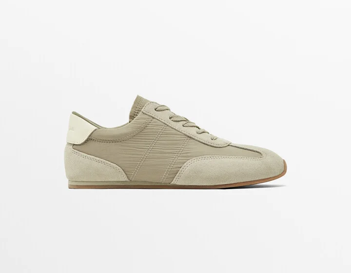 Contrast Fabric Trainers - Image 2