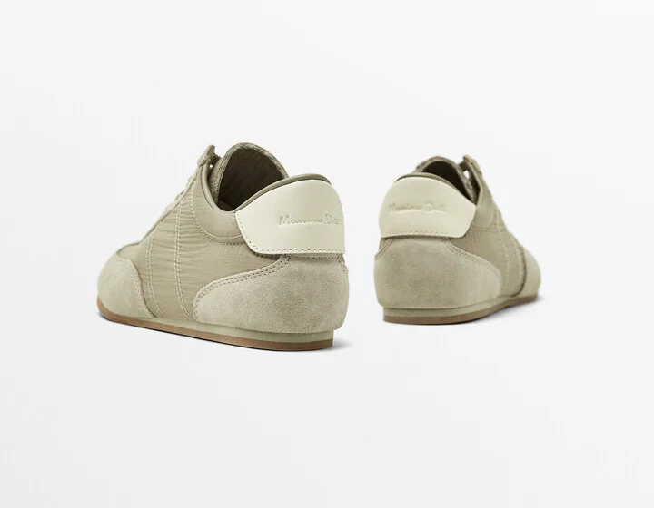 Contrast Fabric Trainers - Image 4