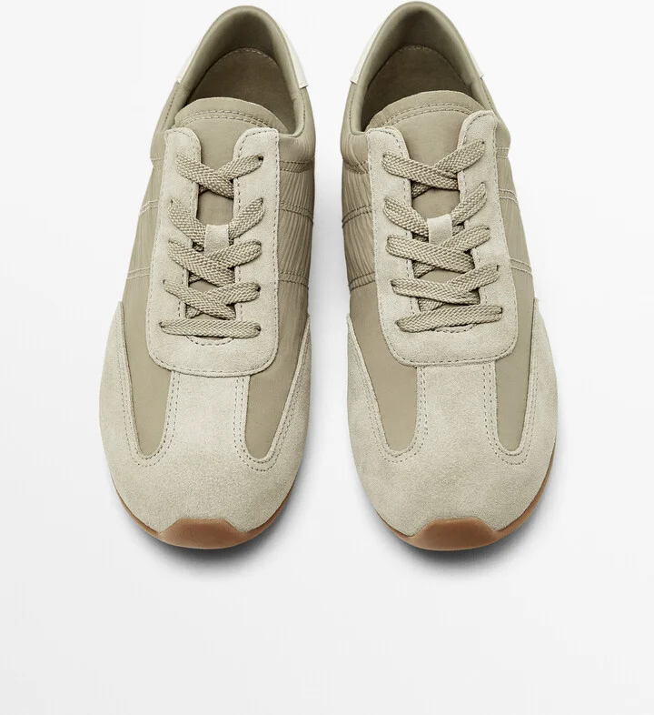 Contrast Fabric Trainers - Image 5