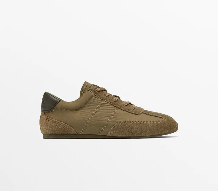 Contrast Fabric Trainers - Image 2