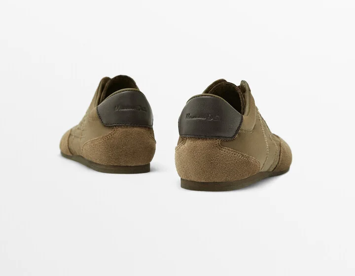 Contrast Fabric Trainers - Image 4