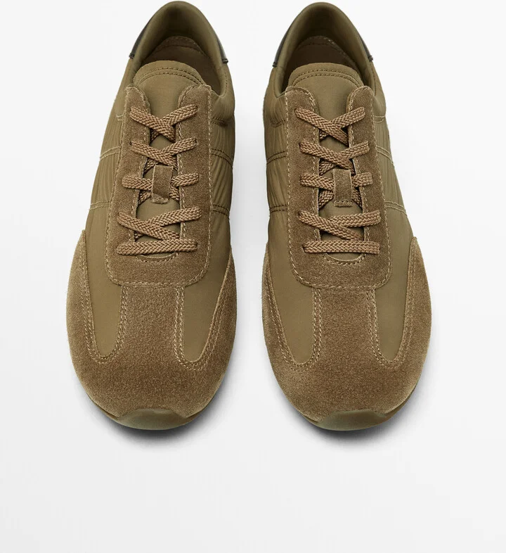 Contrast Fabric Trainers - Image 5