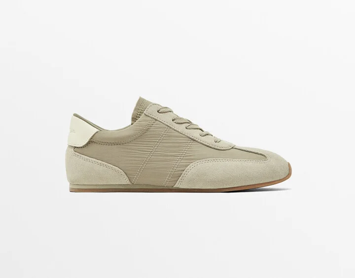 Contrast Fabric Trainers
