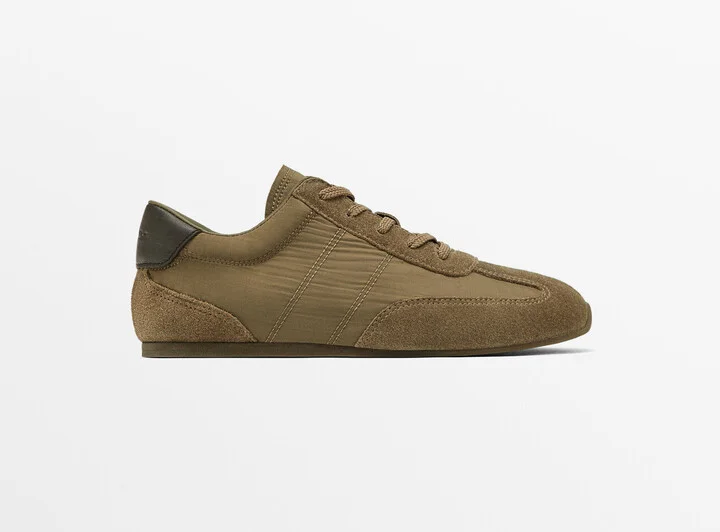 Contrast Fabric Trainers