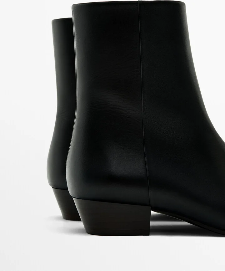 Contrast Heel Ankle Boots - Image 5