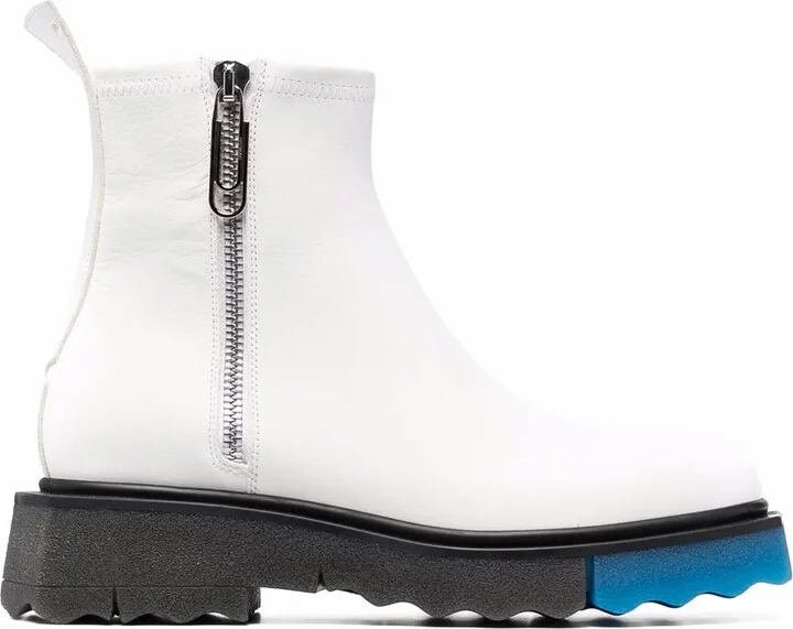Contrast Panel Ankle Boots