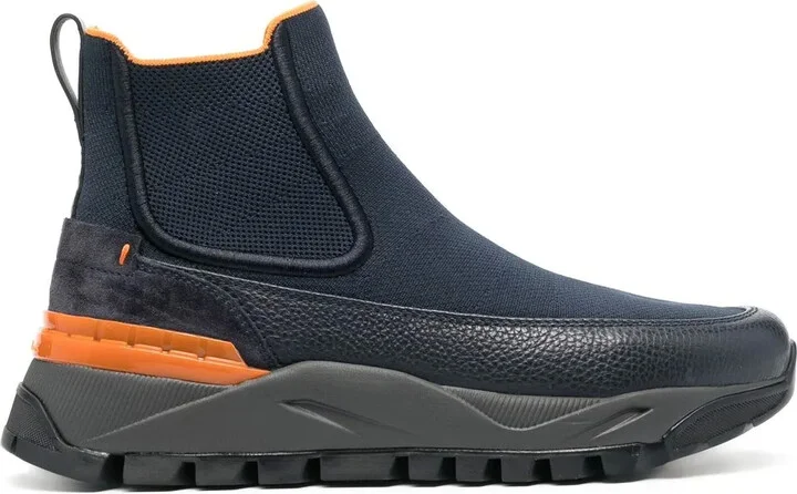 contrast-panel Chelsea boots