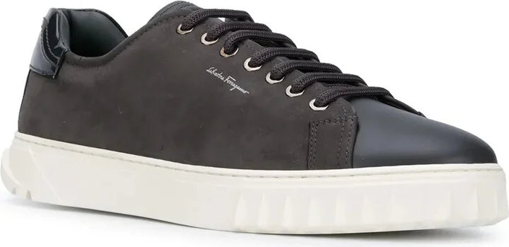 Contrast Panel Low-Top Sneakers - Image 2
