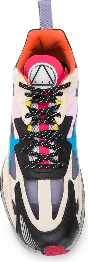 Contrast Panel Ridged Sole Sneakers - Image 4