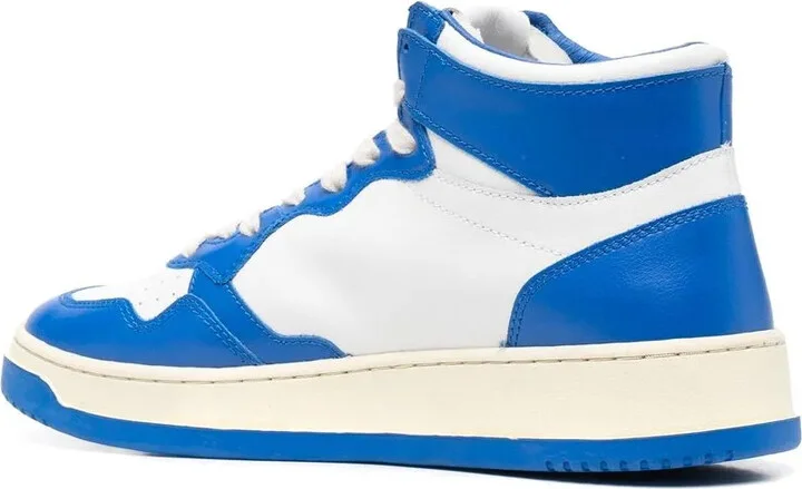 Contrast-Panelled Hi-Top Sneakers - Image 3