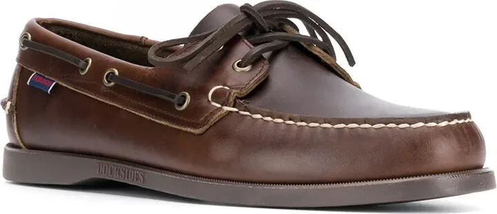 Contrast Stitch Boat Shoes - Image 2