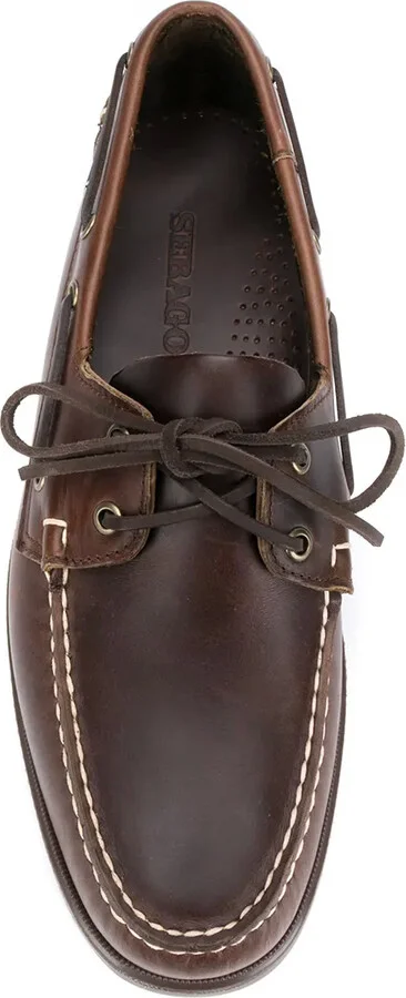 Contrast Stitch Boat Shoes - Image 4