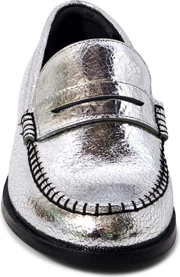 Contrast Stitch Penny Loafer - Image 4