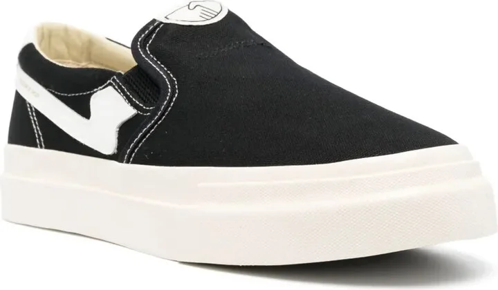 Contrast-Stitch Slip-On Sneakers - Image 2