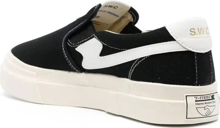 Contrast-Stitch Slip-On Sneakers - Image 3