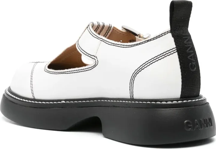 Contrast-Stitching Flat Pumps - Image 3