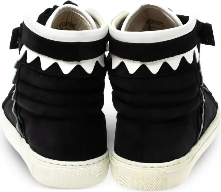 Contrast-Stitching High-Top Sneakers - Image 4