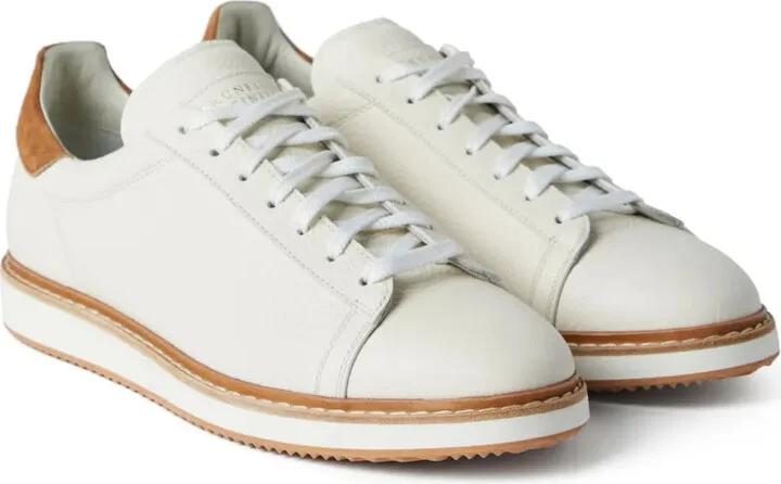 Contrast-Trimmed Low-Top Sneakers - Image 2