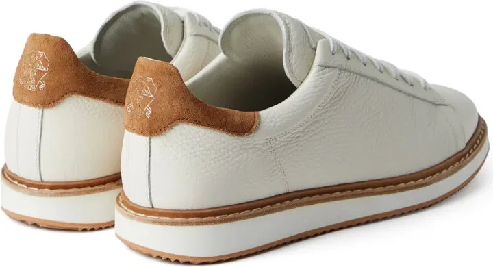 Contrast-Trimmed Low-Top Sneakers - Image 3