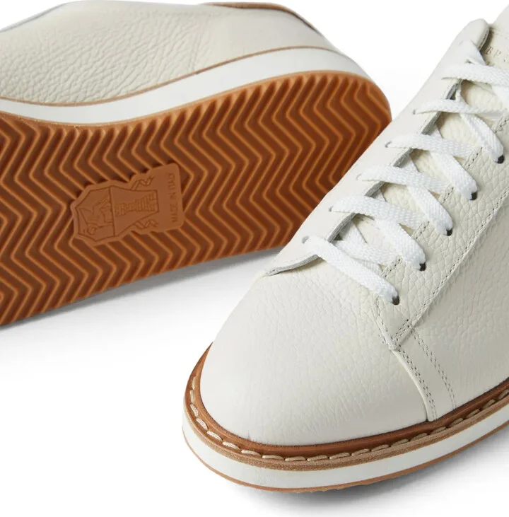 Contrast-Trimmed Low-Top Sneakers - Image 4
