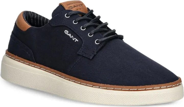 Contrasting-Heel Lace-Up Sneakers - Image 2