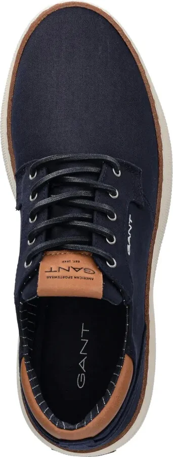 Contrasting-Heel Lace-Up Sneakers - Image 4