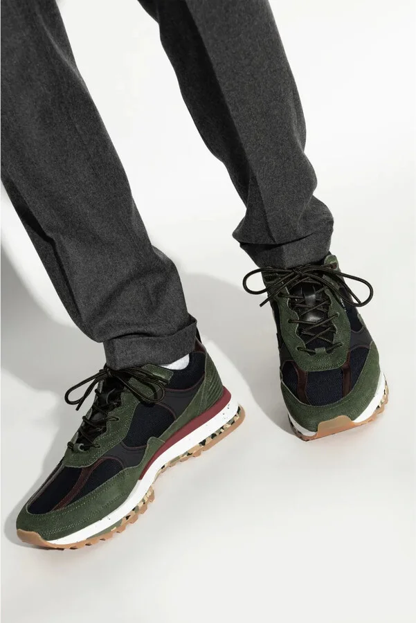 Contrasting Lace Up Trainers - Image 2