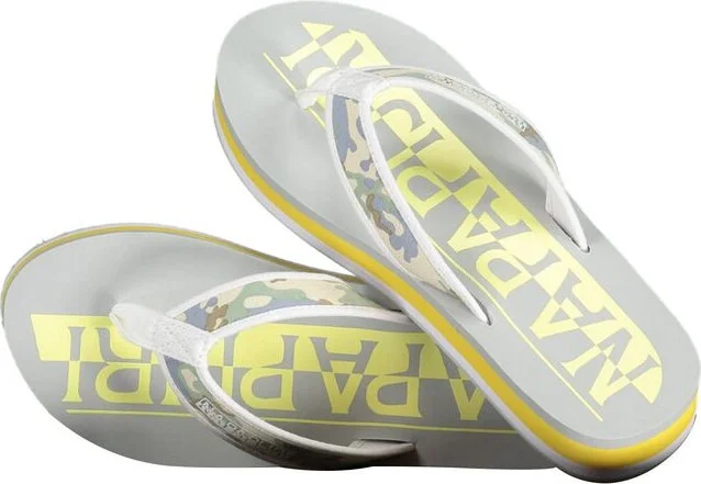 Contrasting Logo Flip Flops in Sunny Women's