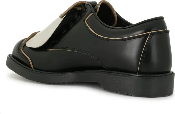 Contrasting-Panel Lace-Up Shoes - Image 3