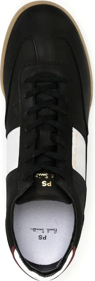 Contrasting-Panel Leather Sneakers - Image 4