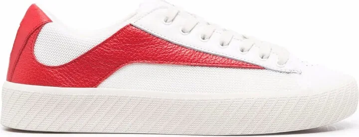 Contrasting-Panel Sneakers