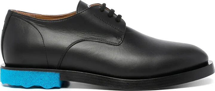 contrasting-sole Derby shoes