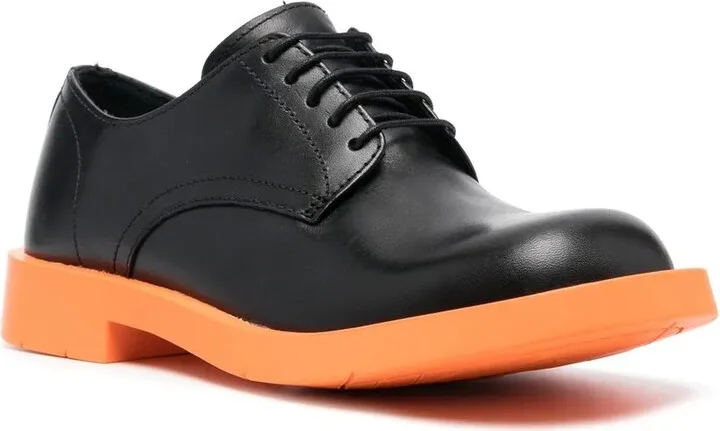 Contrasting-Sole Detail Lace-Up Shoes - Image 2