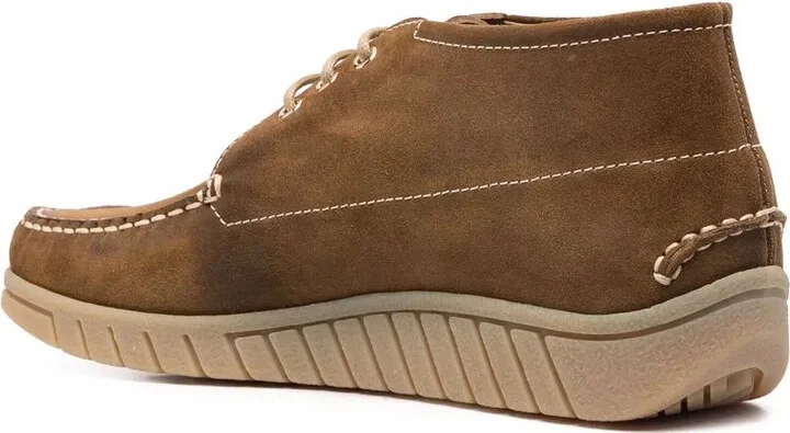 Contrasting Suede Ankle Boots - Image 3