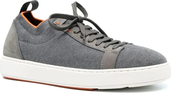 Contrasting-Trim Detail Sock Sneakers - Image 2