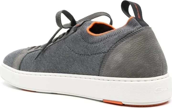 Contrasting-Trim Detail Sock Sneakers - Image 3