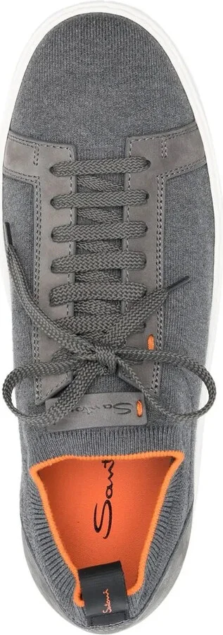 Contrasting-Trim Detail Sock Sneakers - Image 4