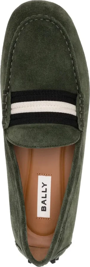 Contrasting-Trim Leather Loafers - Image 4