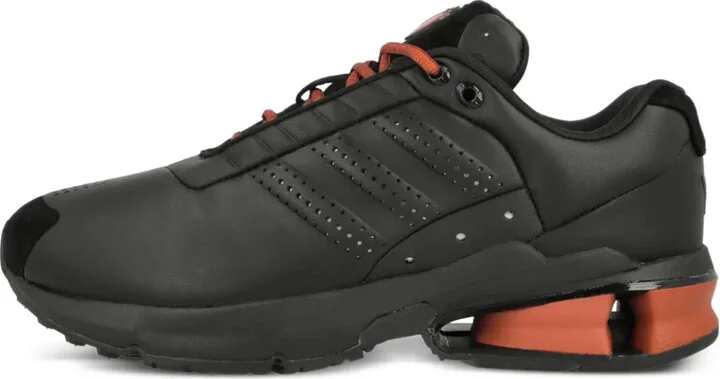 Control leather perforated sneakers