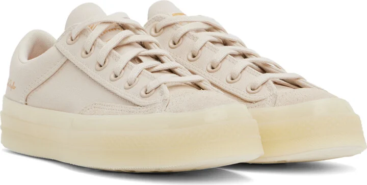 Converse Beige Chuck 70 Marquis Low Top Sneakers - Image 4