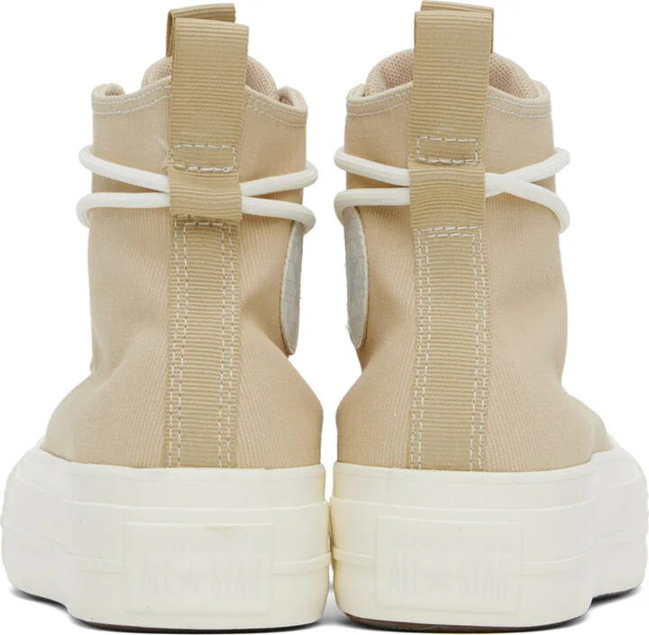 Converse Beige Chuck Taylor All Star Lift Platform High Top Sneakers - Image 2