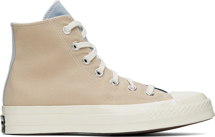 Converse Beige & Navy Chuck 70 Tri-Panel Sneakers