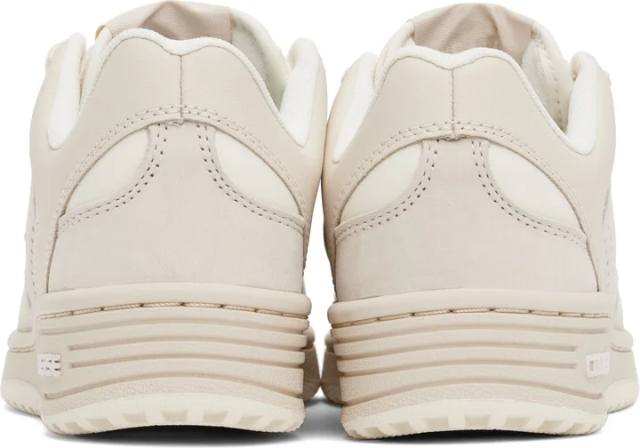 Converse Beige & Off-White Weapon Leather Low Top Sneakers - Image 2