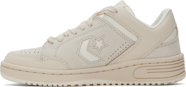Converse Beige & Off-White Weapon Low Top Sneakers - Image 3