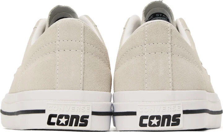 Converse Beige One Star Pro Low Sneakers - Image 2