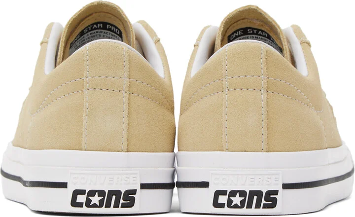 Converse Beige One Star Pro Sneakers - Image 2